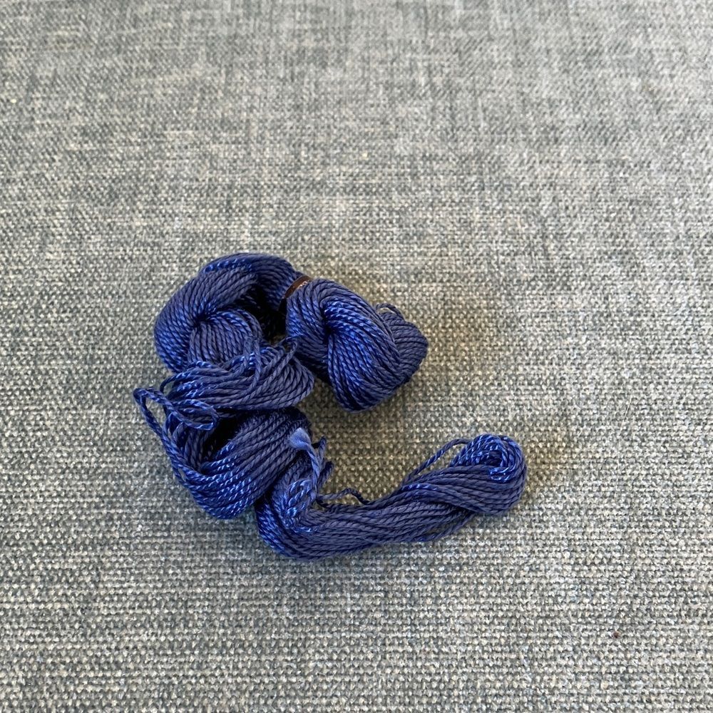 Blue Needlepoint Thread Yarn